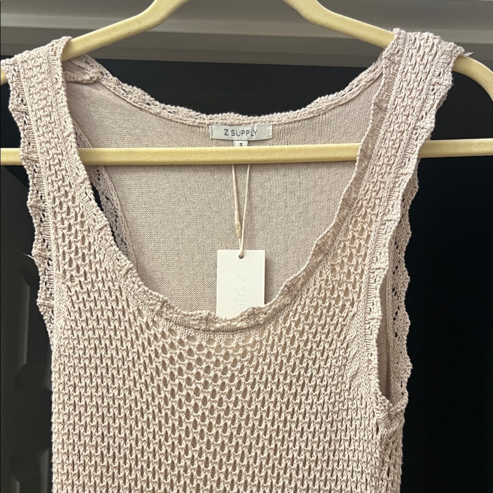 Z Supply Sleeveless Knit Dress in Cream